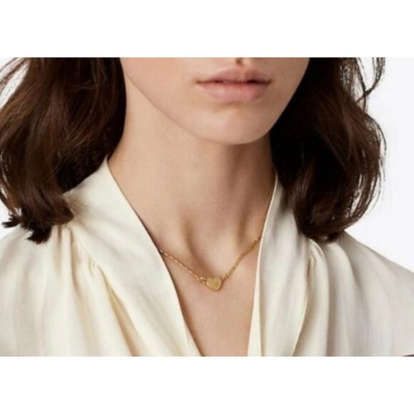 Beautiful Tory Burch Gold Heart Necklace - Picture 3 of 5